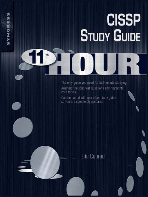 Title details for Eleventh Hour CISSP by Eric Conrad - Wait list